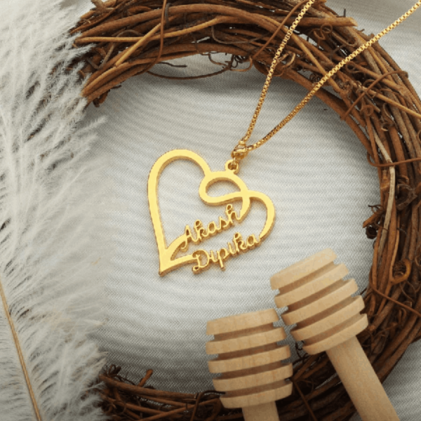 SPECIAL LOVE STYLE COUPLE NAME NECKLACE - Image 2